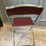 4 vintage folding chairs in chrome