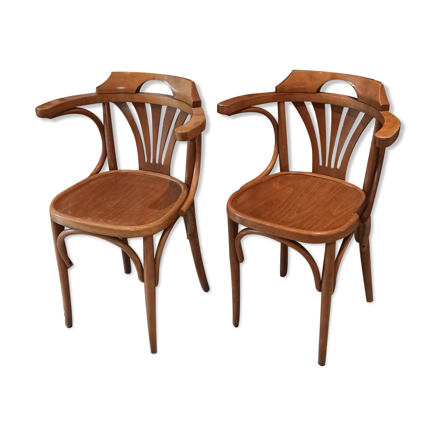 Lot 2 bistro armchairs