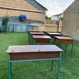 Double school desk