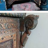 Indian buffet made of wood and iron