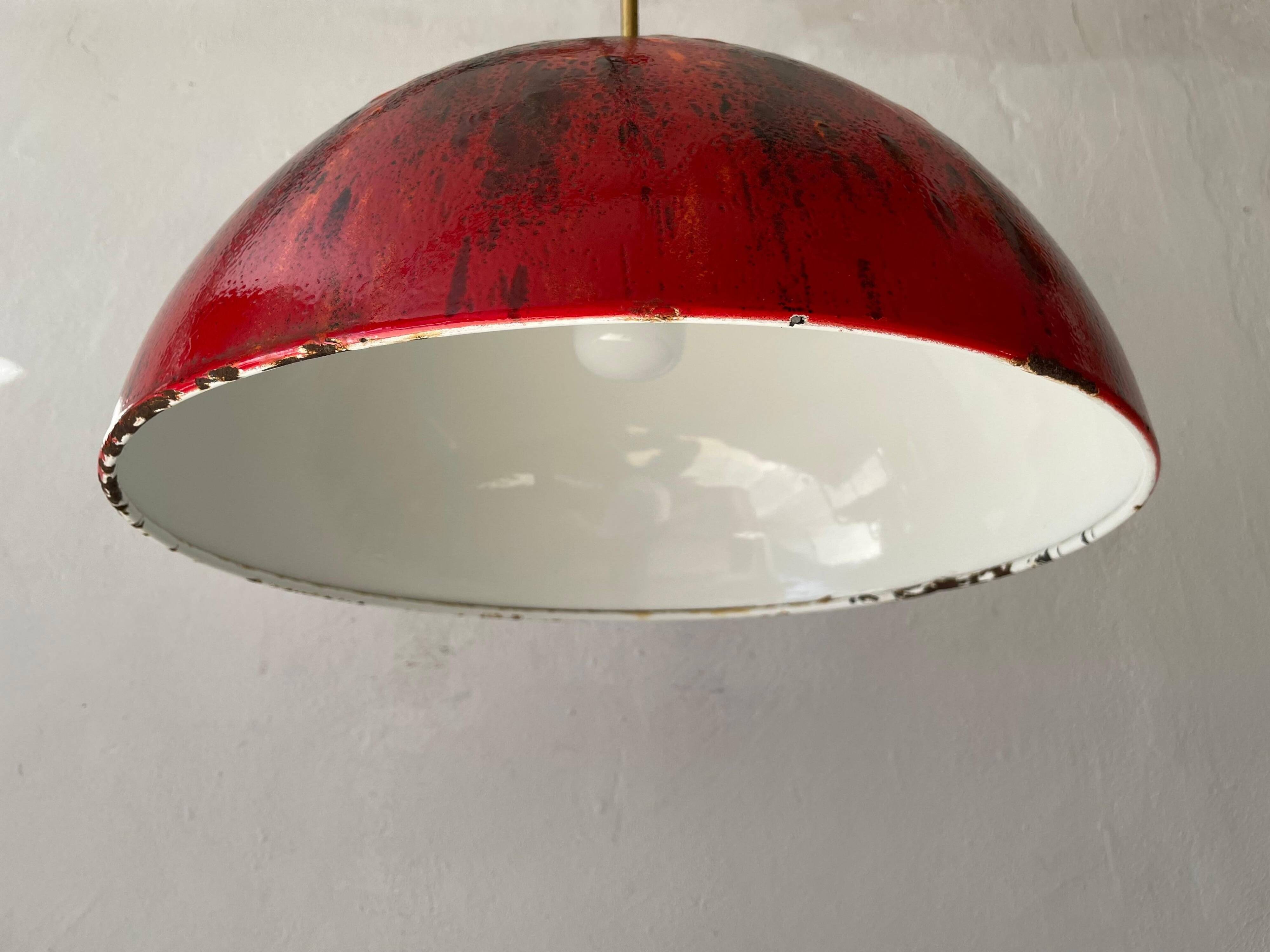 Coates enamel pendant lamp, 1960s, Germany