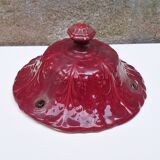 Hanging planter in red earthenware