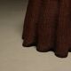 Wicker Ghost Drapery Side Table or Stand 1970s
