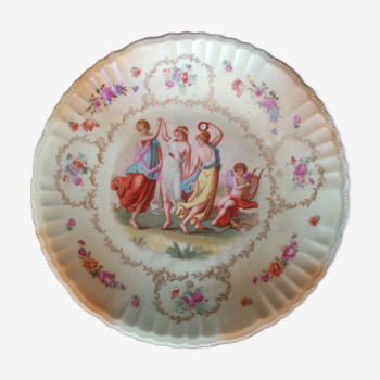 Centre de table en porcelaine Victoria Austria motifs Renaissance (1904-1918)