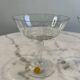Set of two crystal stem glasses