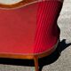Louis XV style canapé in moulded wood – red velvet fabric – 19th century