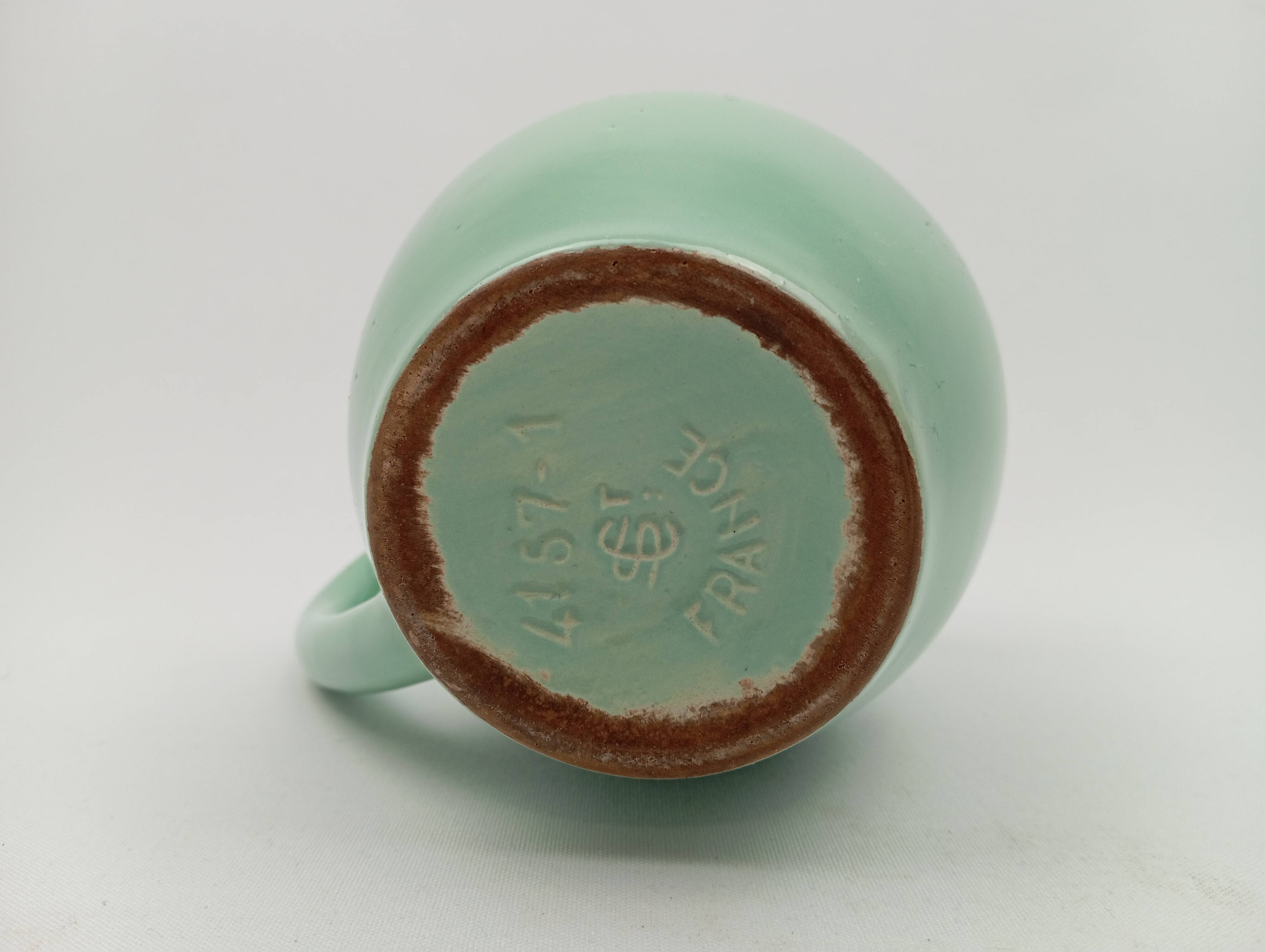 Saint Clément Celadon blue milk jug