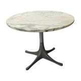 Table basse en marbre arrabescato design Georges Nelson édition herman miller circa 1960