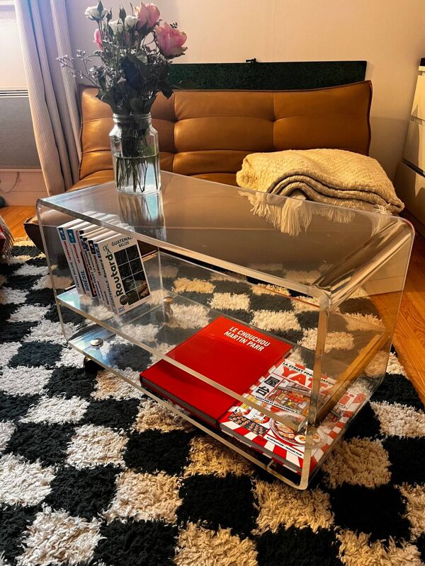 Table basse Plexiglas année 70