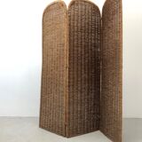 Vintage wicker screen