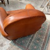 Leather club chair