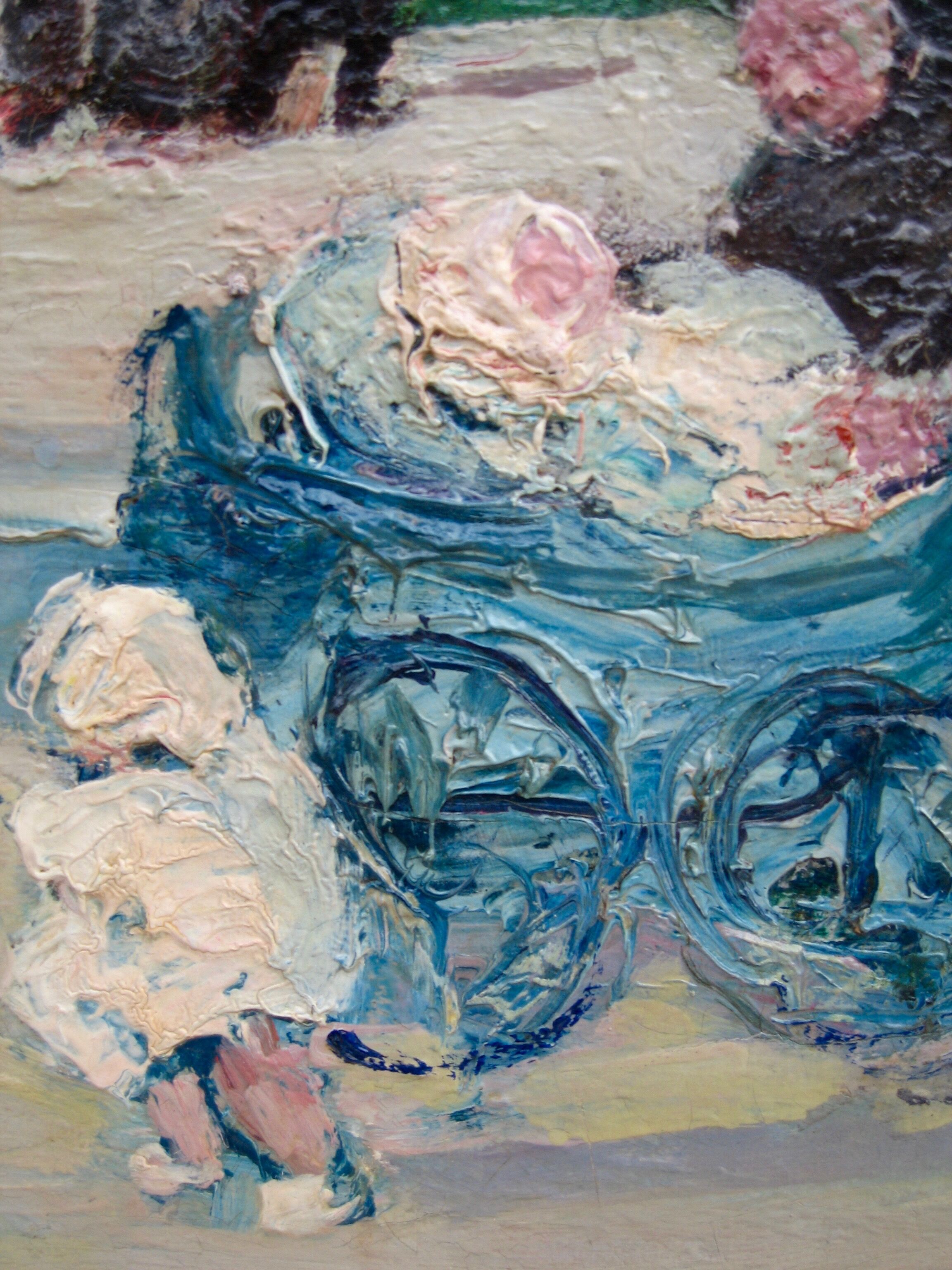 Post-impressionism school - nannies and children to the garden of Luxembourg - Circa 1910