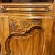 Magnificent two-body sideboard in carved walnut, Louis XV style.