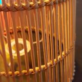 Lampshade in rattan stem