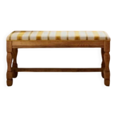 Banc en chêne rustique vintage après rénovation
