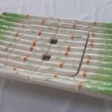 Grand plat à asperges en barbotine Niderviller