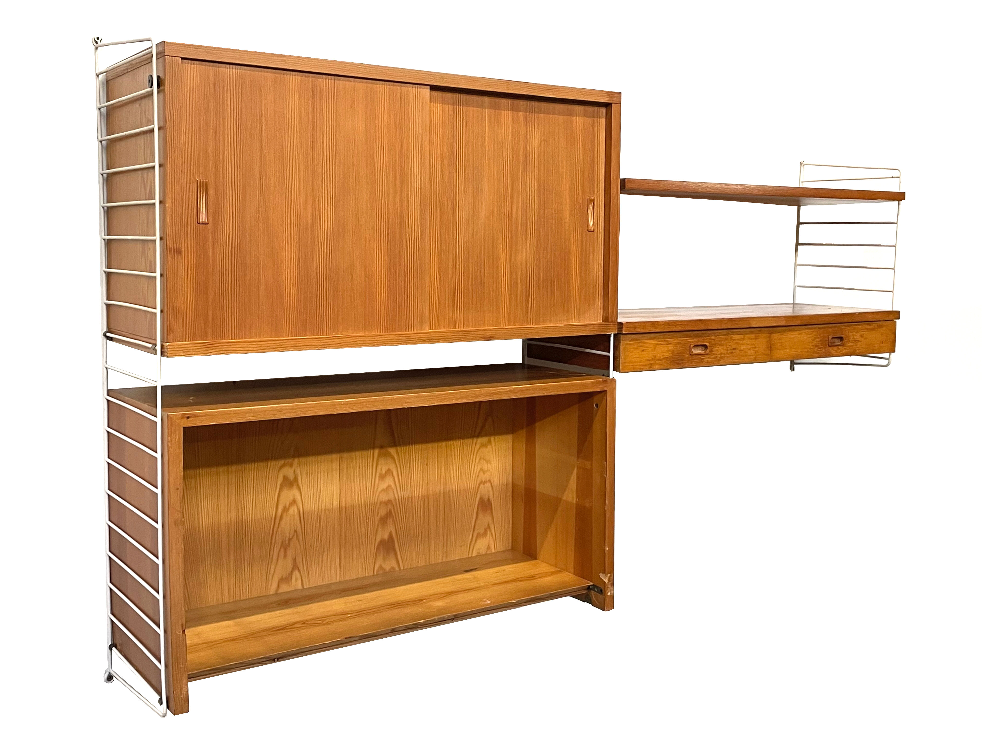 Mid Century Nisse Strinning string wall system 1960