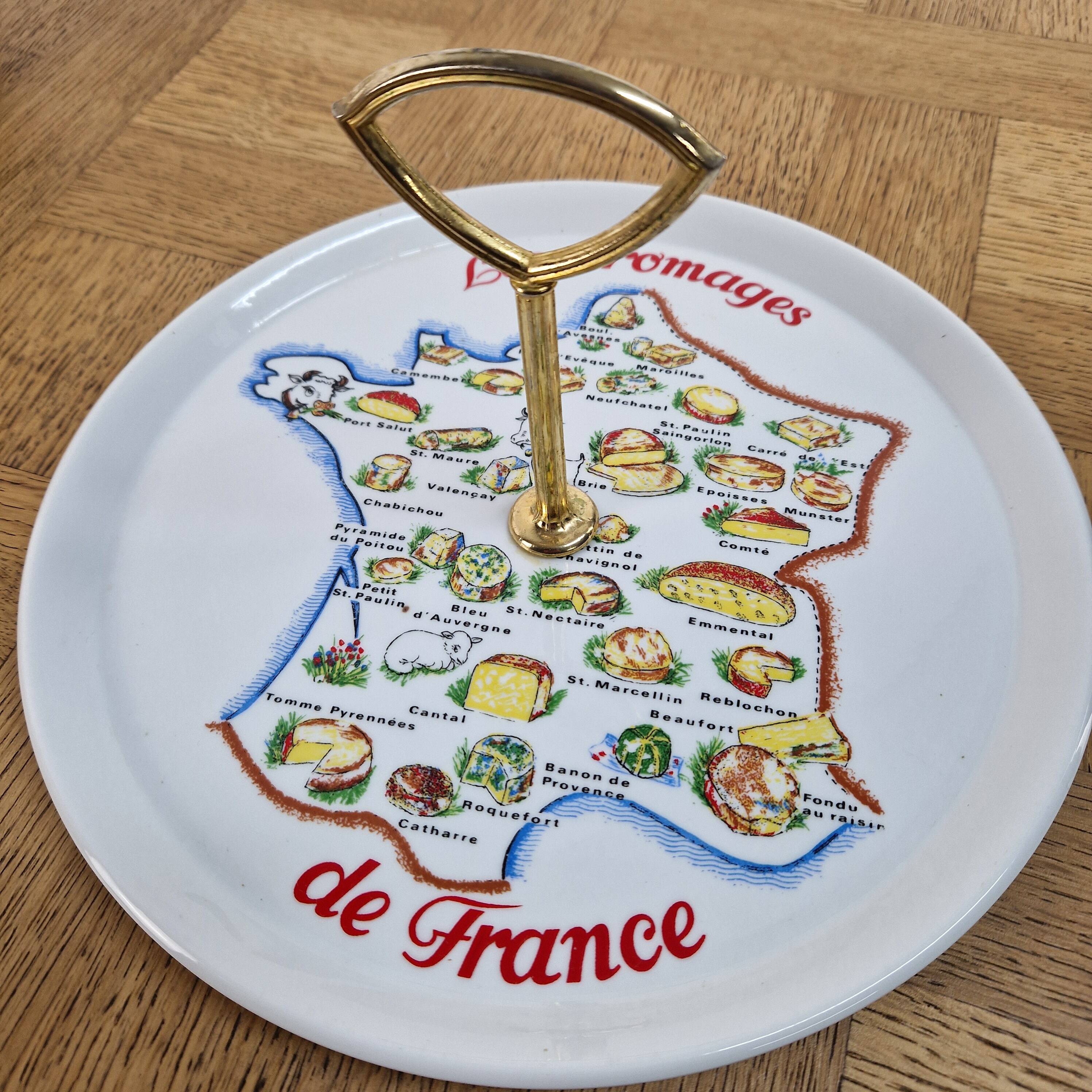 Cheese service Euro Porcelain - vintage plates and platter