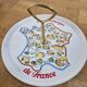 Cheese service Euro Porcelain - vintage plates and platter