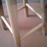 Pine wood stool
