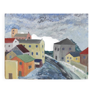 Peinture à l'huile vintage