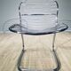 Chair Sabrina Chrome Curie Italy Vintage 1970'