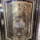 Low Boulle marquetry buffet, curved support furniture, Napoléon III period.