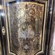 Low Boulle marquetry buffet, curved support furniture, Napoléon III period.