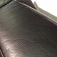 Sofa bed "Smala" vintage black leather adjustable by Pascal Mourgue for Ligne Roset