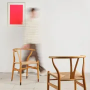 Pair of CH24 Wishbone chairs by Hans J. Wegner, Denmark, 1970s