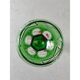 Series of 6 colorful Lorraine crystal roemers