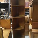 Modular bookcase in natural solid oak md by martin dupuis circa 1960