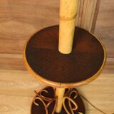 Rattan And Bamboo Floor Lamp 60's