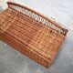 Vintage rattan bench trunk