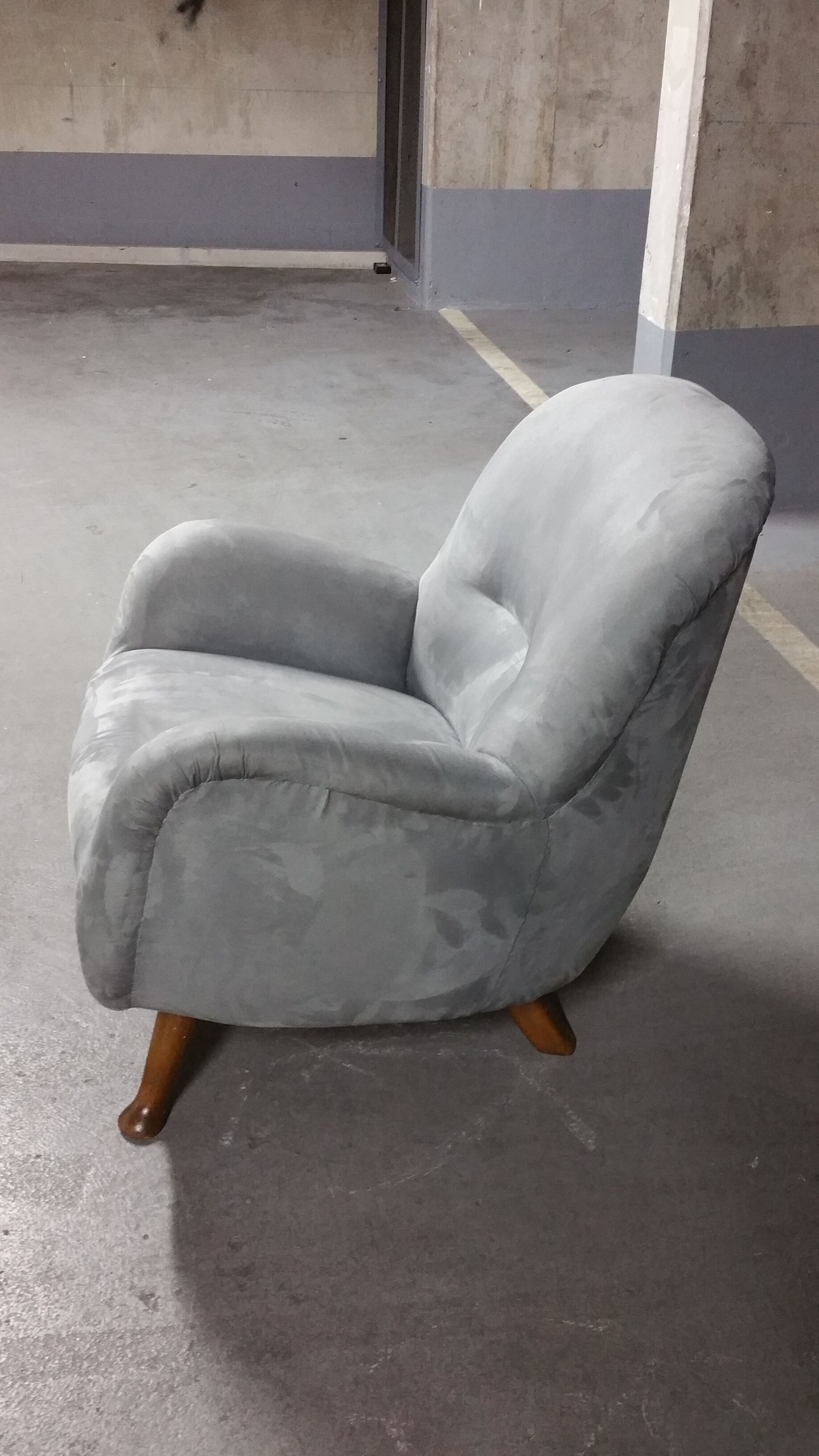 EGG Sadois Teddy club armhair by Berga Mobler, 1940