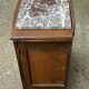 Table de chevet bois sculpté et marbre période Art-Deco