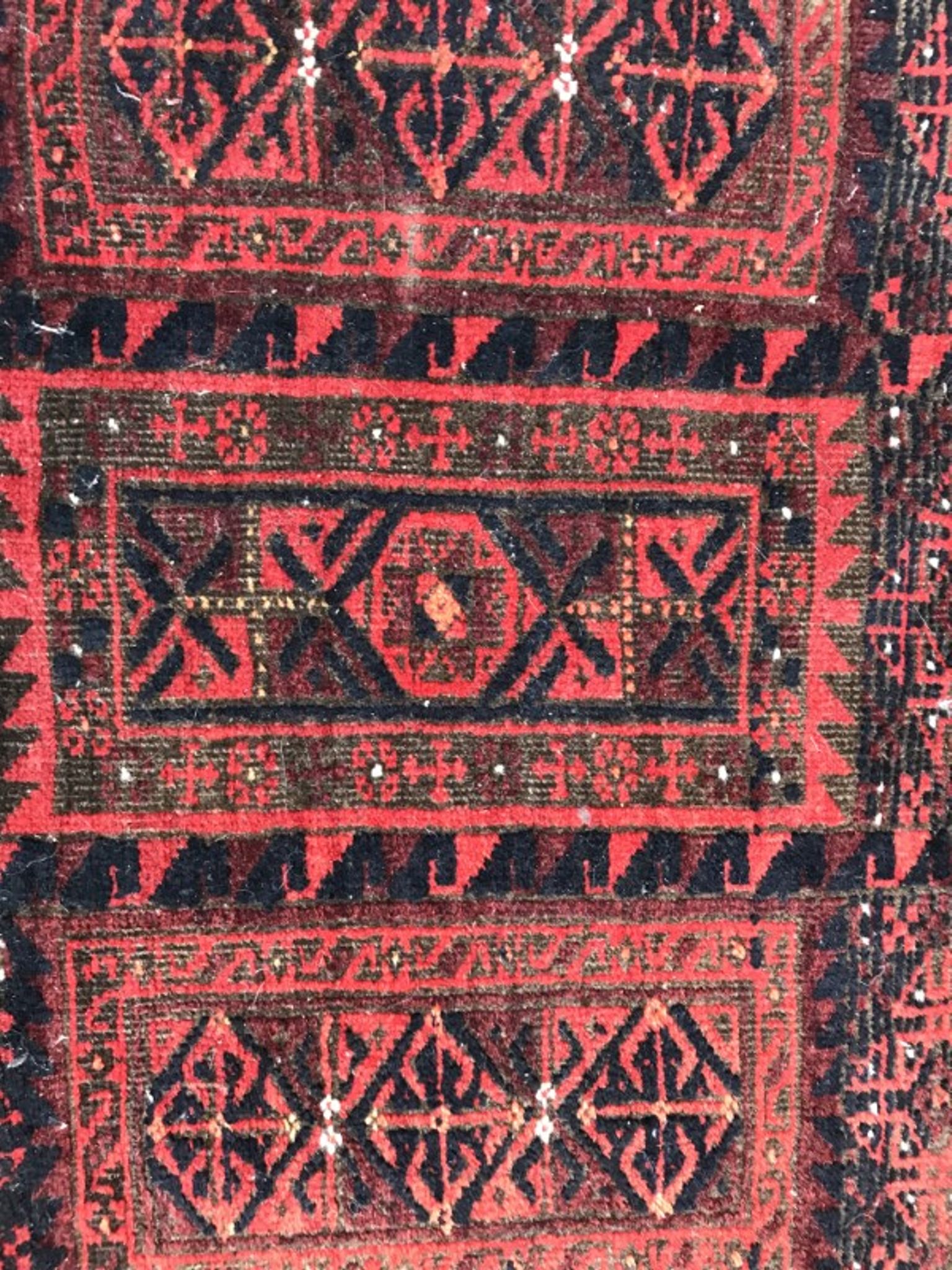 Carpet former Turkmen Belutch done Afghan hand 94 X 184 CM