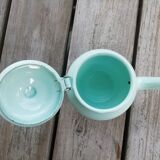 Enamelled sheet metal teapot