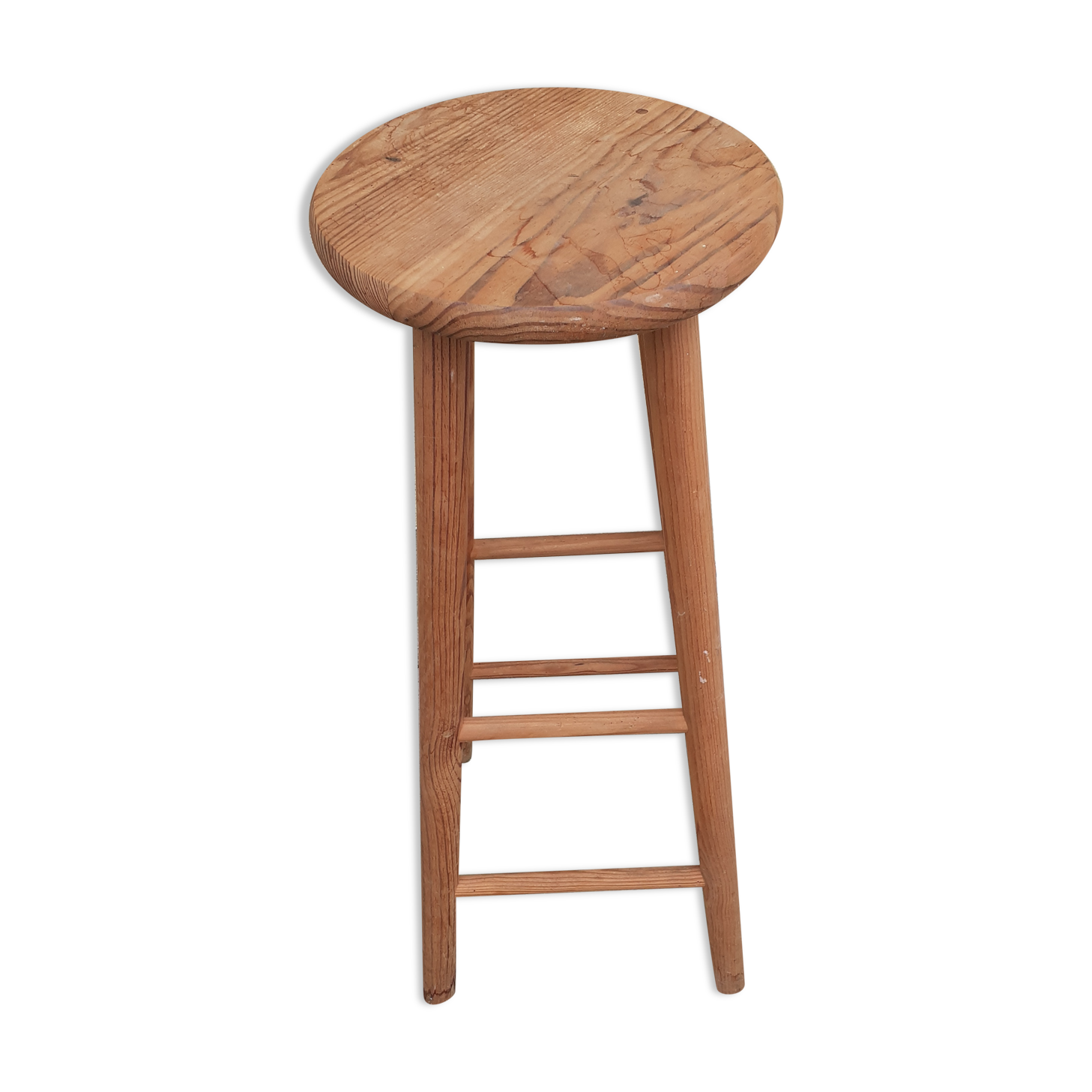 Solid pine bar top stool