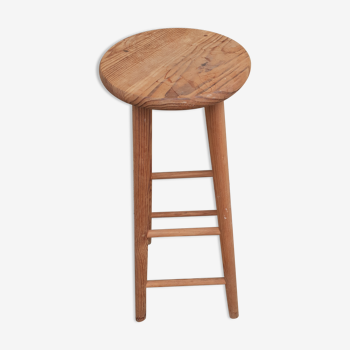 Solid pine bar top stool