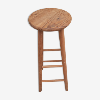 Tabouret haut de bar en pin massif