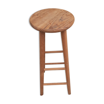 Tabouret haut de bar en pin massif