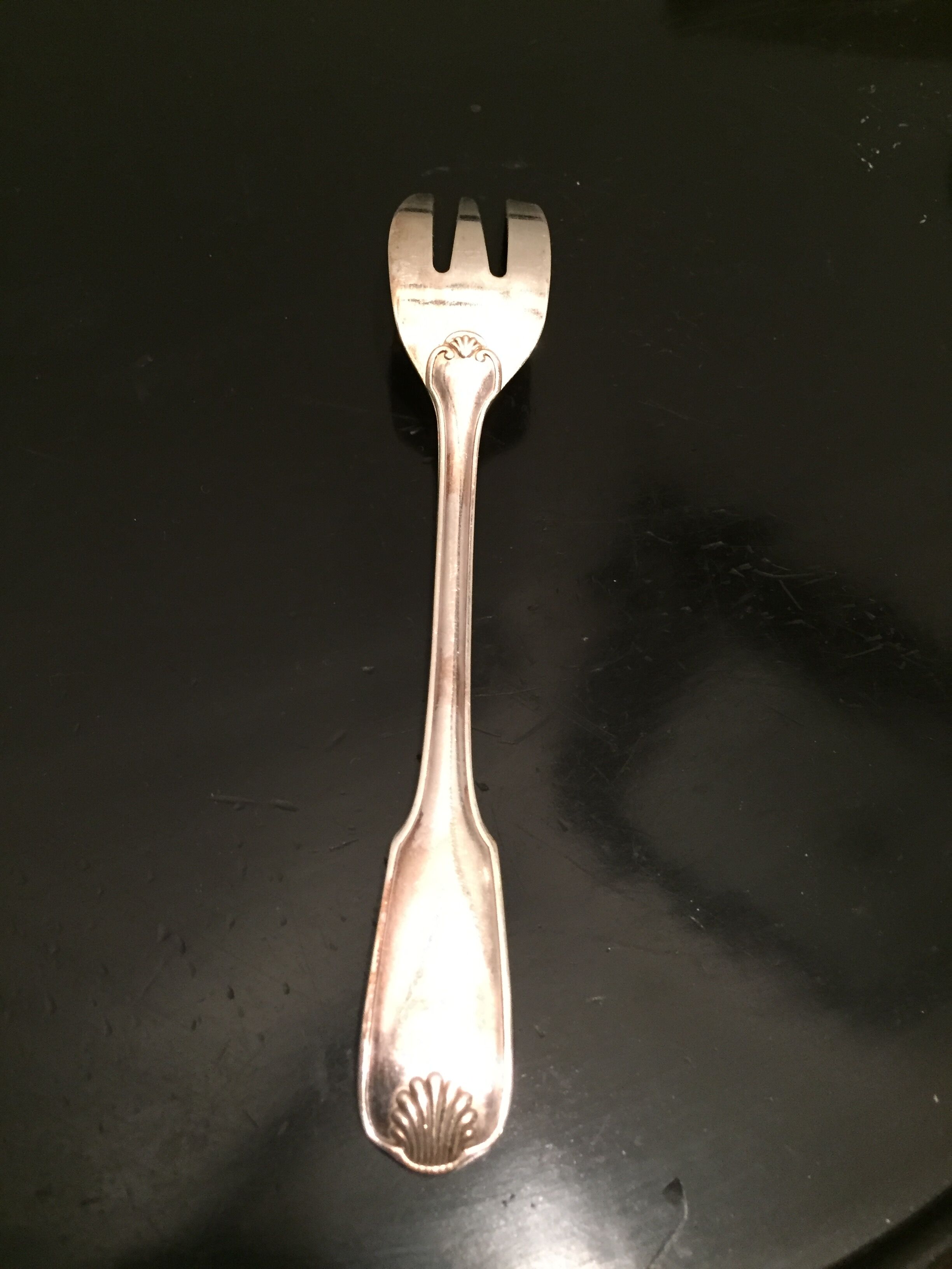 Dessert cutlery service 12 silver metal forks