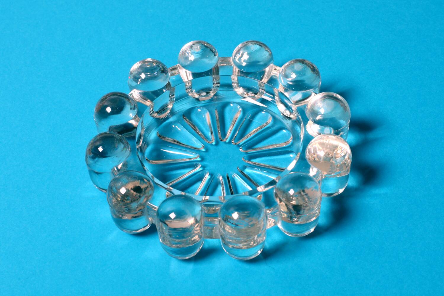 Boopie Bubble Glass Ashtray / Mid-Century Smоking Accessory / Italy / 1950s
