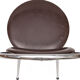 6 chairs Soudexvinyl chocolate, vintage 1970
