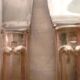 Set of 7 table knives & 5 fruit/cheese knives in silver art deco style