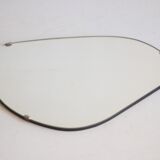 Vintage organic mirror, kidney shaped, Belgium 1950s