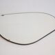 Vintage organic mirror, kidney shaped, Belgium 1950s