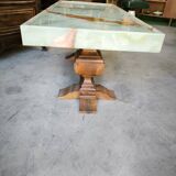 Table basse 1940 noyer et onyx