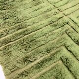 Moroccan Berber rug, Beni Ouarain, khaki green, 3.02 x 2.12 m